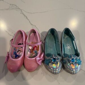 Disney Princess Elsa Shoes - 2 pairs - size 9 & 9/10